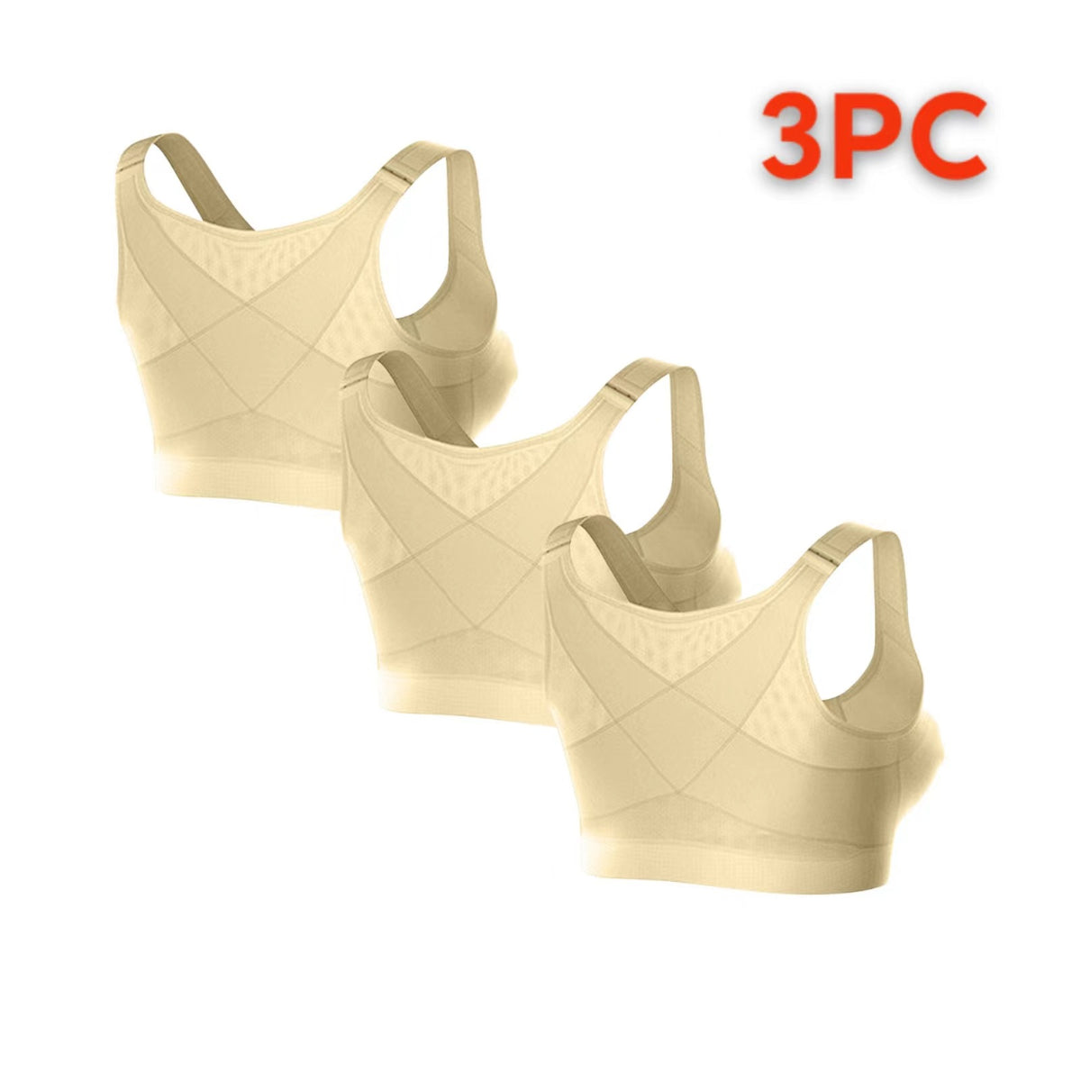 Cross-Border Temu Large Size Sports Bra Push-Up No Steel Ring No Pad Sports Vest Intimates Corrector Bra