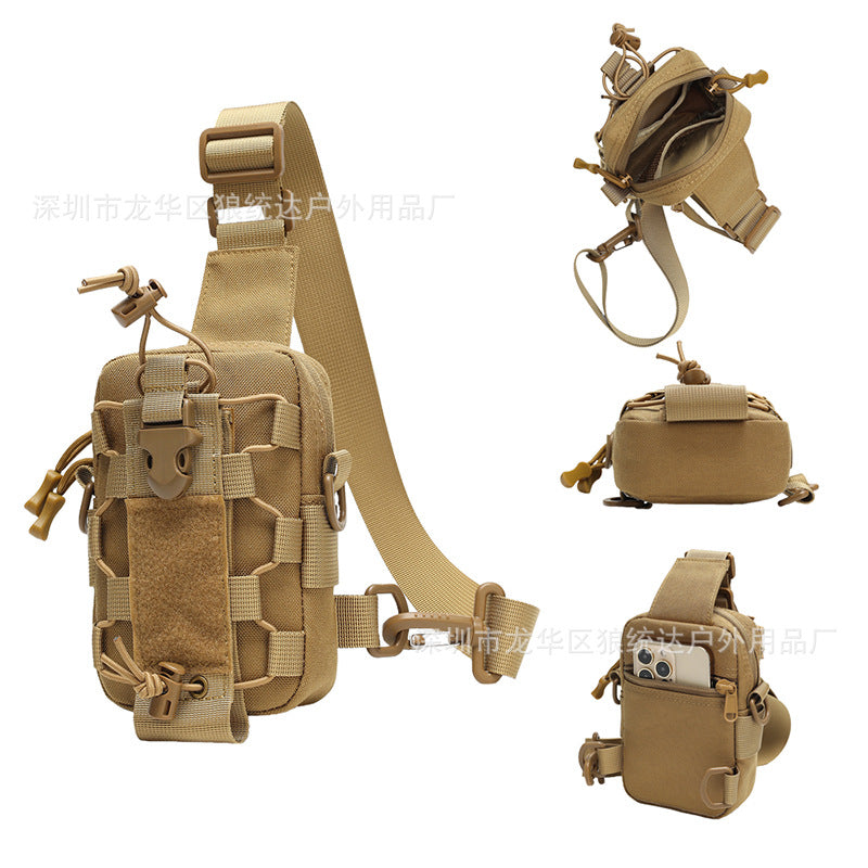 Outdoor Sports Water Bottle Mobile Phone Cross-Body Bag Military Fan Strap Cross-Body Small Mobile Phone Water Cup Waist Bag Cross-Body Small Backpack