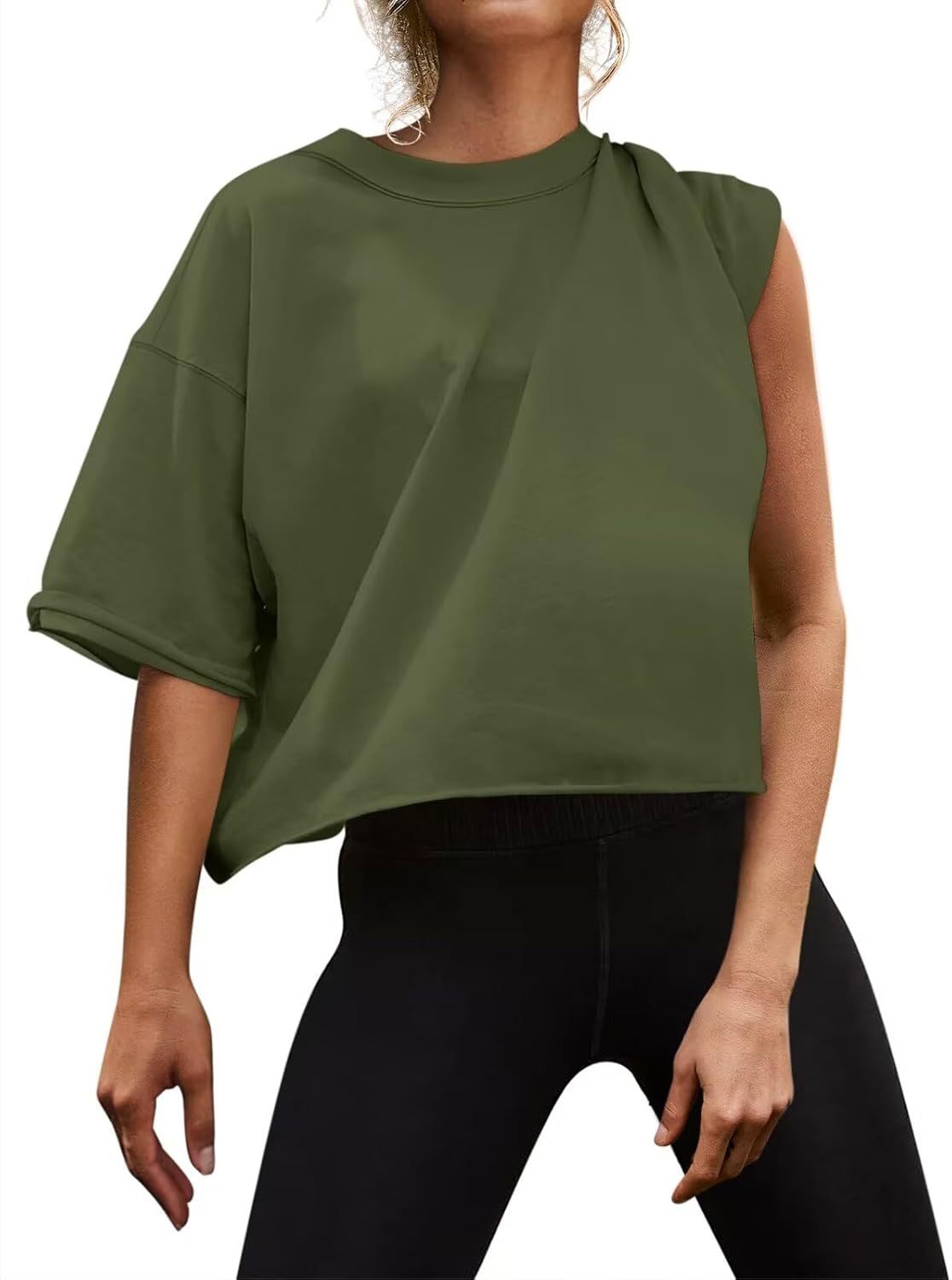 2024 Amazon Outdoor Running Sports Short Sleeve Yoga Wear Casual Easiest for Match Fitness Top Loose Sports T-Shirt
