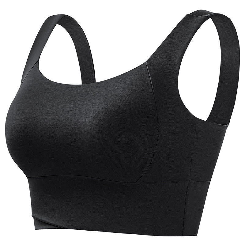 Sports Underwear Women's Fitness Running Shockproof Yoga Beauty Vest plus size No Steel Ring Anti-sagging Push-up Sports Bra