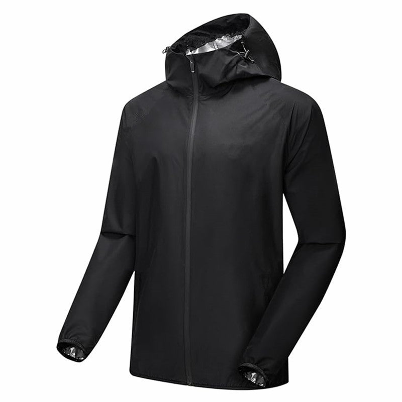 Cross-Border Sweat Suit Men's Jacket Sports Running Fitness Clothing Outdoor Training Sweat Yoga Clothing Zipper Cardigan Suit