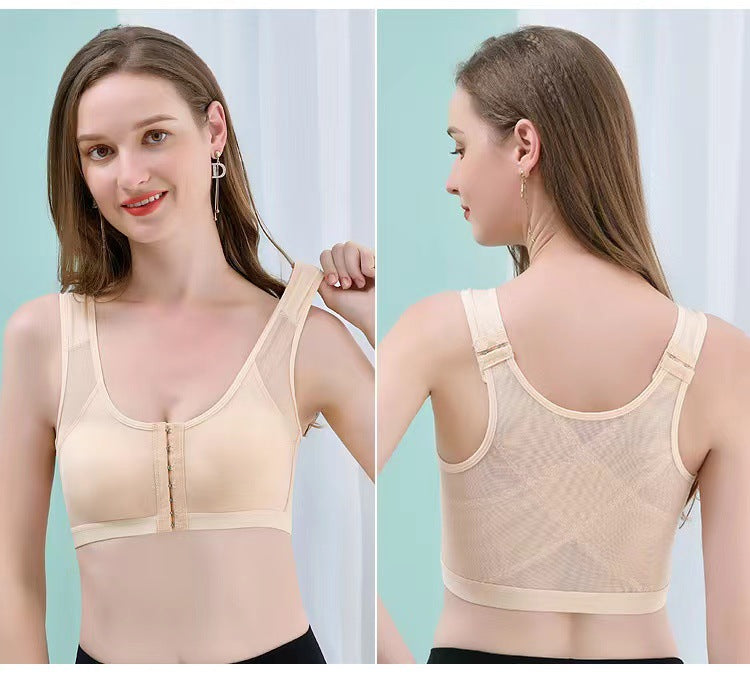 Cross-Border Temu Large Size Sports Bra Push-Up No Steel Ring No Pad Sports Vest Intimates Corrector Bra