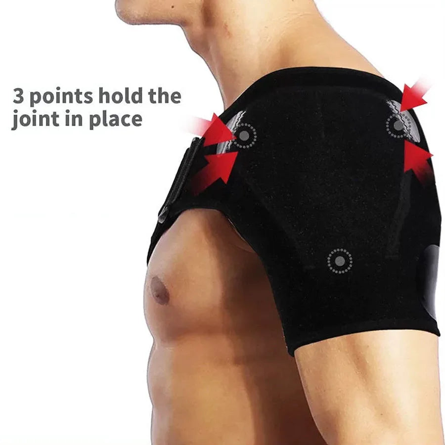 Shoulder Brace with Pressure Pad, Suitable for Both Men and Women, Adjustable Shoulder Brace for Left and Right Shoulder Protect