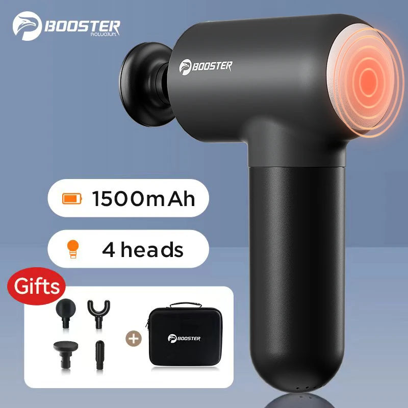 Booster V3 Massage Gun Mini Electric Body Massager Back Portable Muscle Fascia Gun Fitness Hot Compress 6 Gears