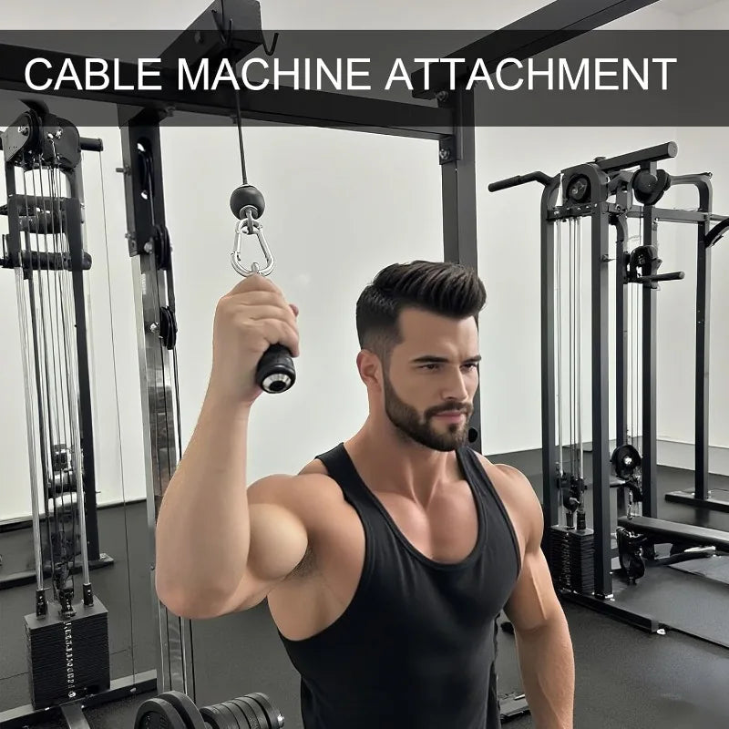 2pcs Push Down Single Gym Handle Tricep Strength Pull Up Hand Grips for Cable Machine Attachment Arm Fitness Equipment