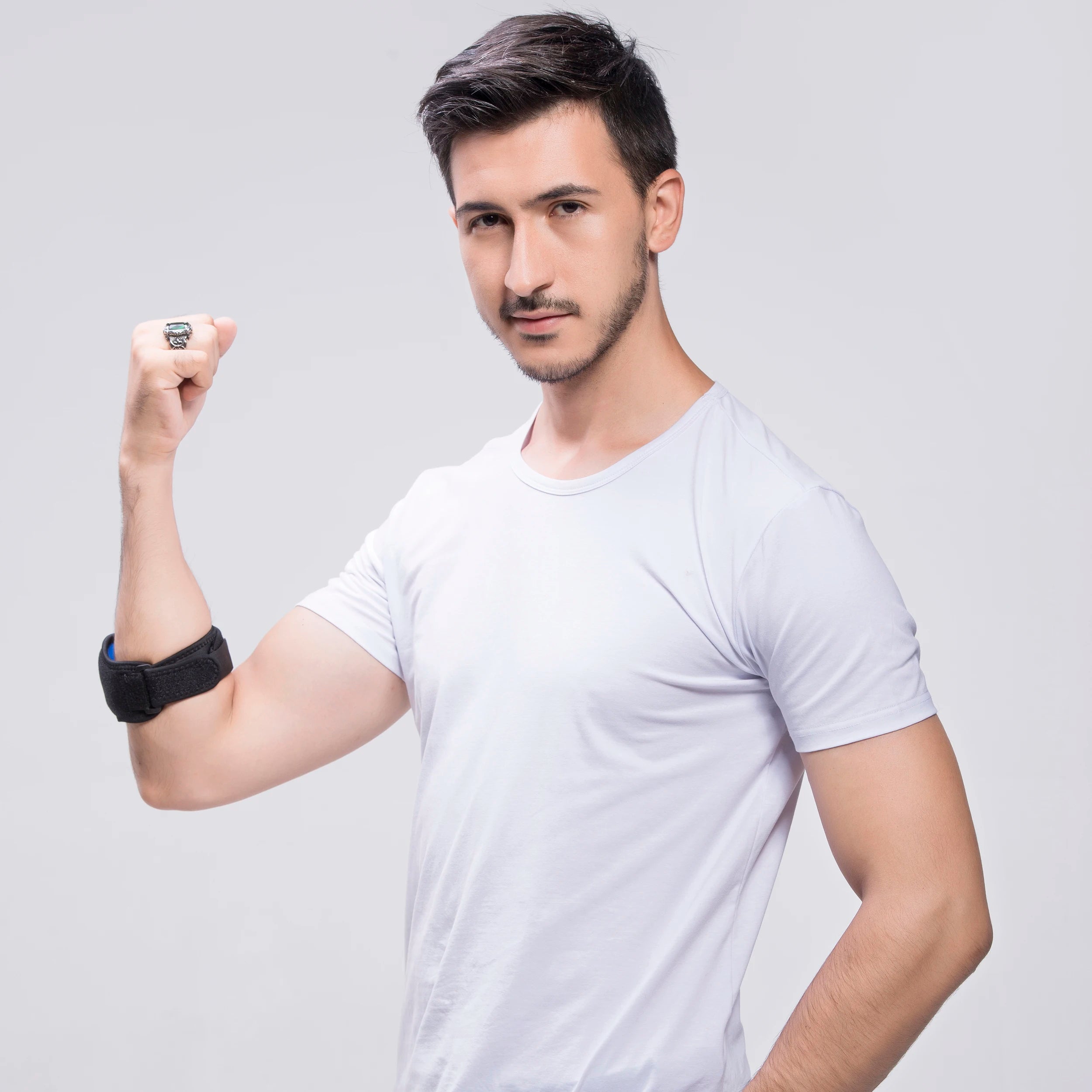 Elbow Brace for Tennis Golfer Badminton Sports Protection Adjustable Arm Band Compression Pad Tendonitis Pain Relief Men Women
