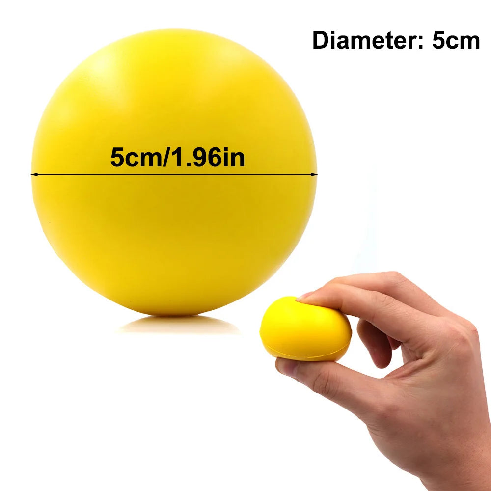 Hand Grip Strengthener, High-Quality Foam Exercise & Massage Balls for Rehabilitation & Stress Relief,2-Size Set with PU Coating