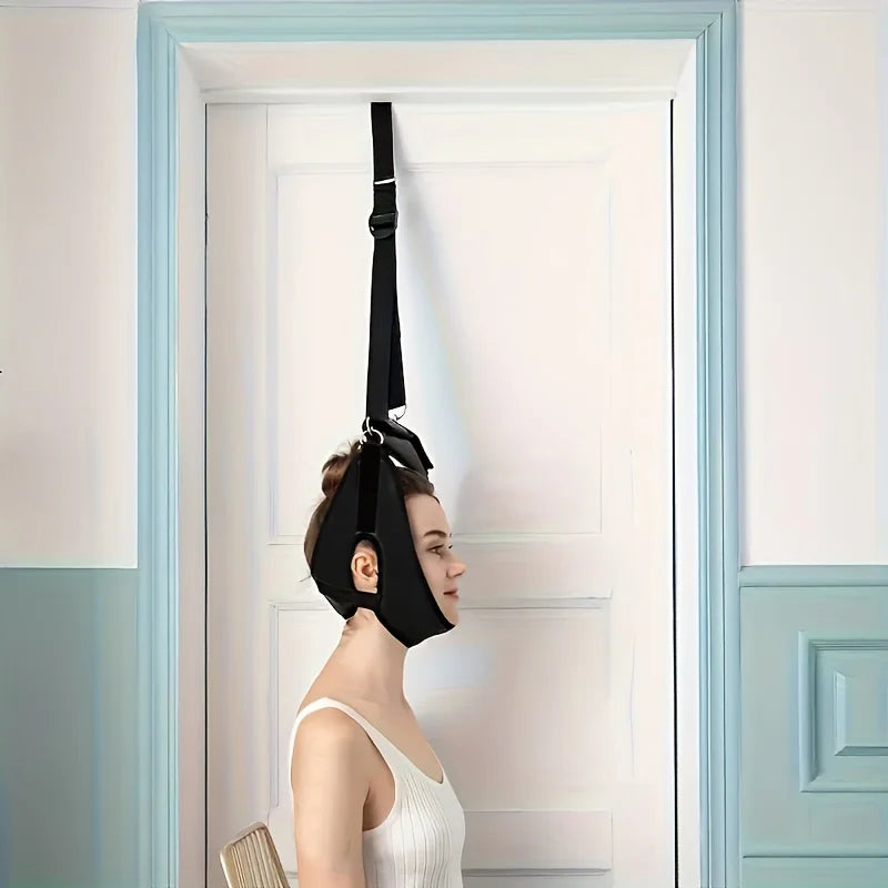 Neck Support Strap - Collarbone & Posture Trainer, Collapsible , Cervical Neck Device for Gym,, Travel - Ideal New Year Gift
