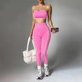 Customized Wholesale Plus Size 2 Piece Women Yoga Set Fitness Wear High Waist Leggings Seamless Pilates Active Stretch 100%