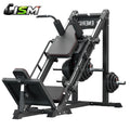 3-in-1 Leg Press Hack Squat Machine Ultra Quiet Pulley System Adjustable Home Gym Lower Body Strength Training Fitness Equipment