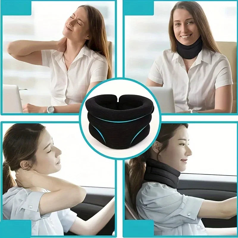 Neck Support Brace for Pain Relief, Breathable Adjustable Cervical Collar for Women Men, Lightweight Neck Stabilizer for Home Of