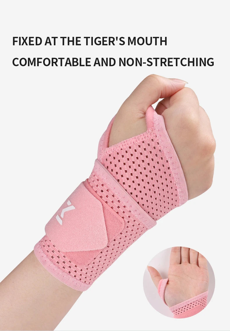 2pcs Adjustable Wrist Strap Sports Wrist Support Brace Black Weightlifting Wristband For Men & Women Badminton Tennis Gym