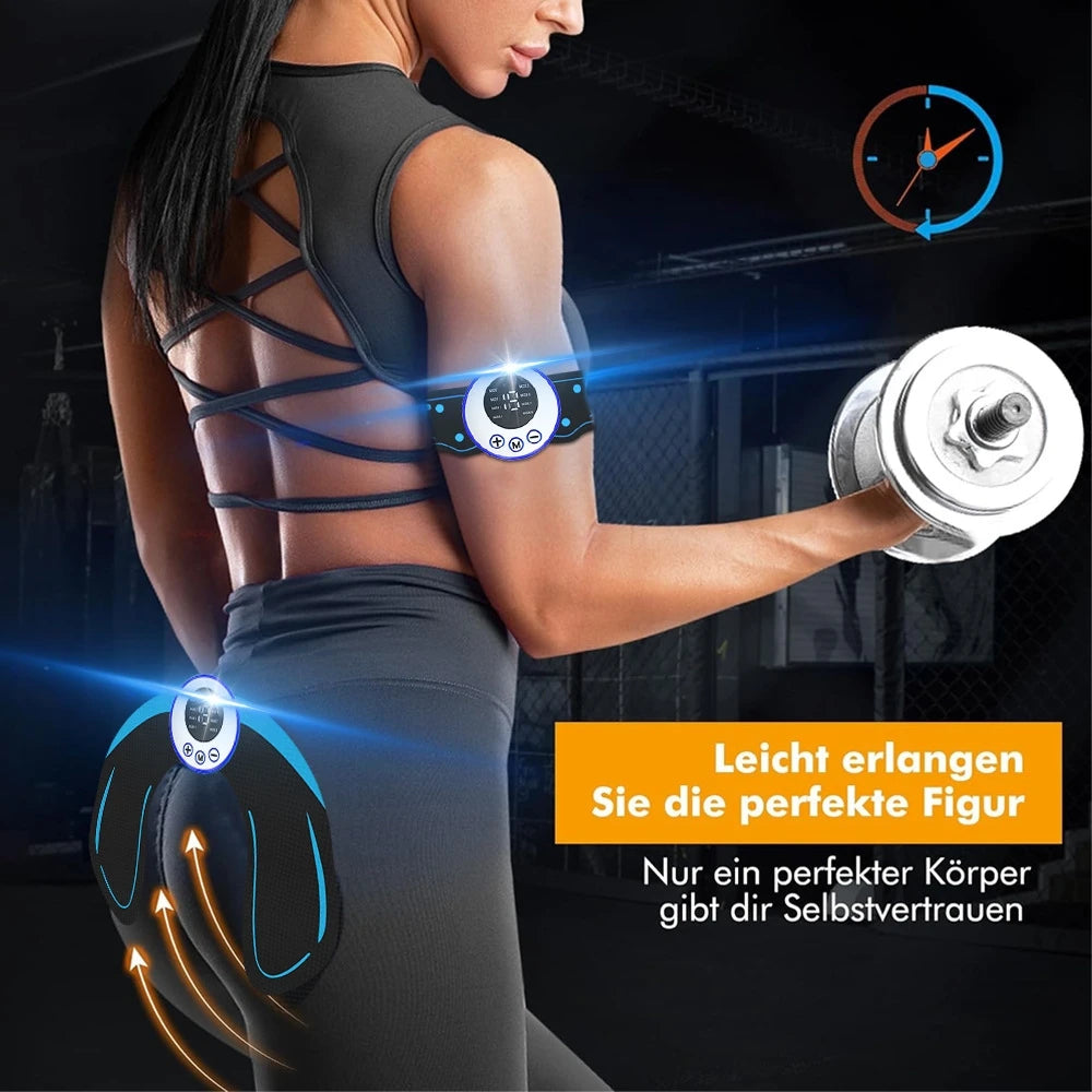 Wireless EMS Abdominal Stimulator 8 Pack Abs Muscle Toner with USB Charging,Professional Body Shaping Fitness Equipment for Home