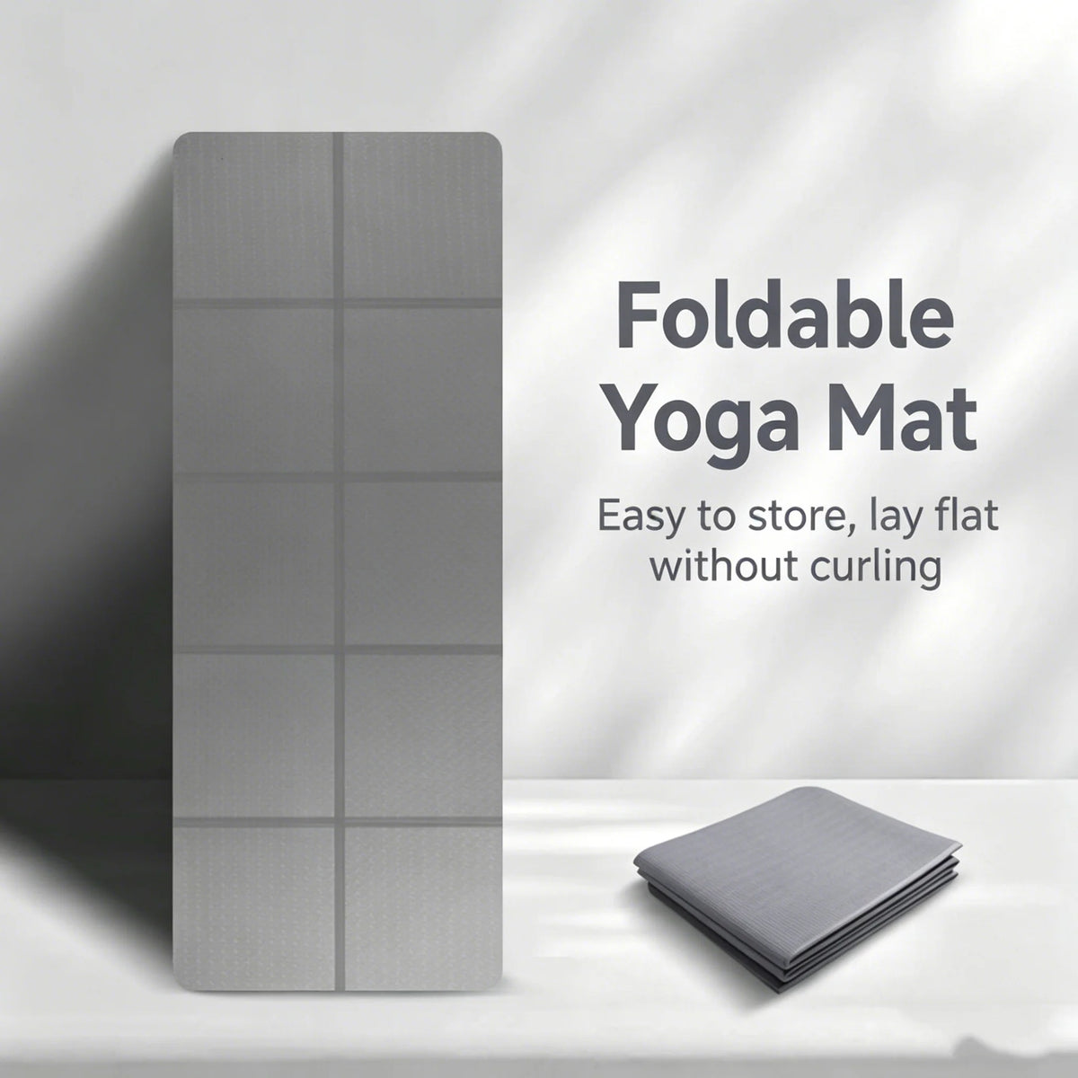 6/8mm Thickness TPE Foldable Yoga Mat Exercise Mat For Travel Yoga Pilates Home Floor Workouts Gymnastics Mat Fitness Equipment