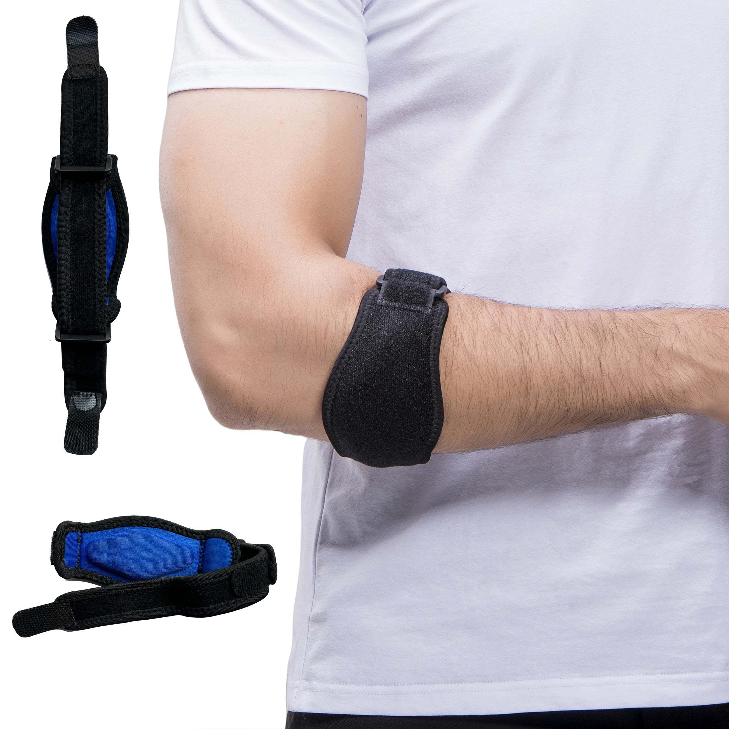 Elbow Brace for Tennis Golfer Badminton Sports Protection Adjustable Arm Band Compression Pad Tendonitis Pain Relief Men Women
