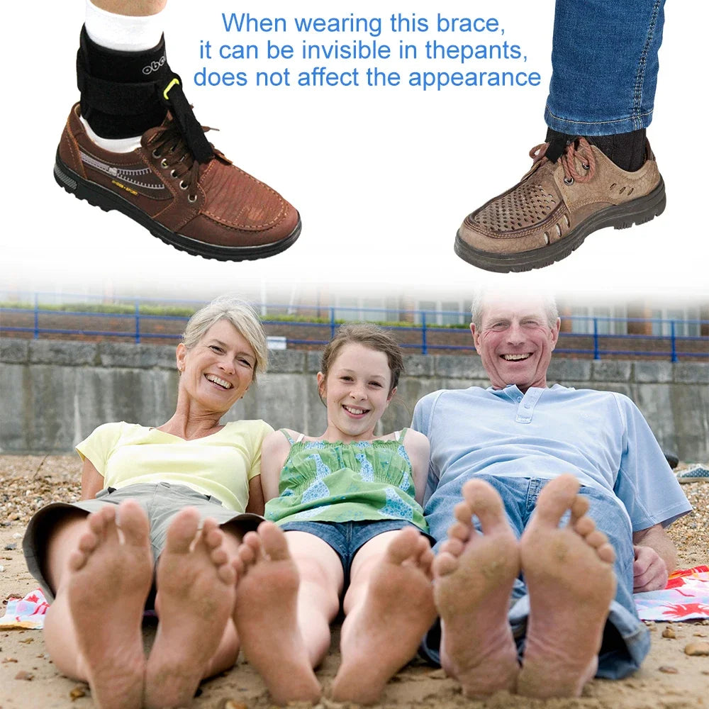 Foot UP Adjustable Drop Foot Ankle Brace Strap for Walking, AFO Brace Orthosis for Plantar Fasciitis Hemiplegia Strok Support