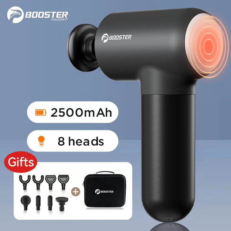 Booster V3 Massage Gun Mini Electric Body Massager Back Portable Muscle Fascia Gun Fitness Hot Compress 6 Gears