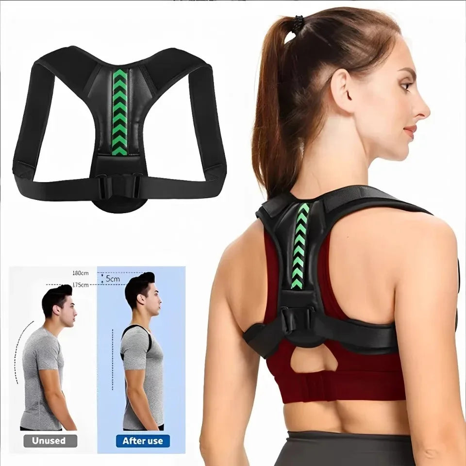 Adjustable Posture Corrector Back Support Brace for Men & Women Comfortable Invisible Wearable for Office Gym Outdoor Activities