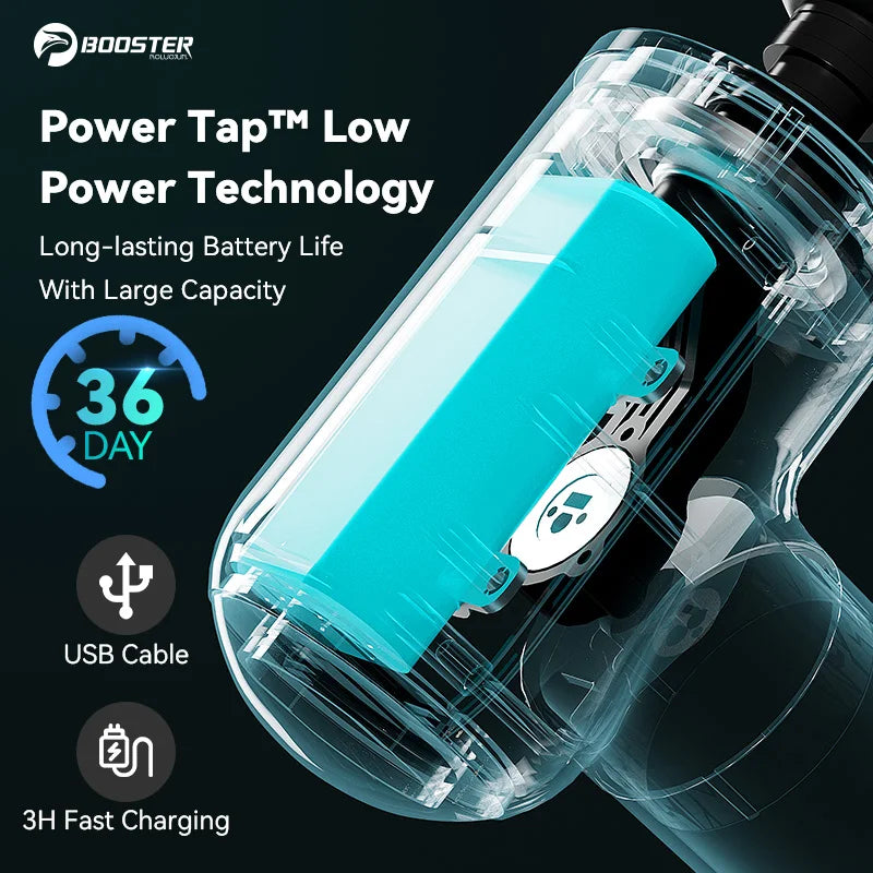 Booster V3 Massage Gun Mini Electric Body Massager Back Portable Muscle Fascia Gun Fitness Hot Compress 6 Gears