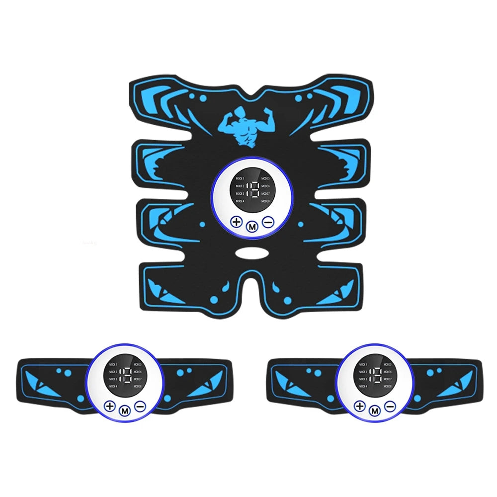 Wireless EMS Abdominal Stimulator 8 Pack Abs Muscle Toner with USB Charging,Professional Body Shaping Fitness Equipment for Home