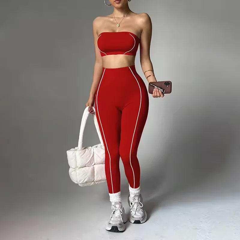 Customized Wholesale Plus Size 2 Piece Women Yoga Set Fitness Wear High Waist Leggings Seamless Pilates Active Stretch 100%