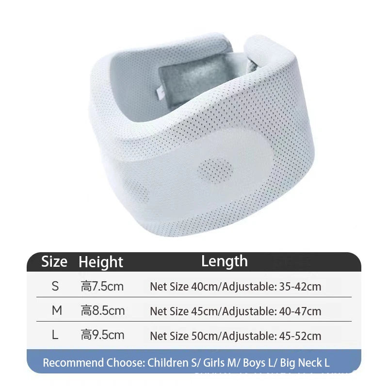 Soft Neck Supports Adjustable Foam Neck Braces Relieves Spine Pressure Neck Brace for Travel Home School Office Sleep