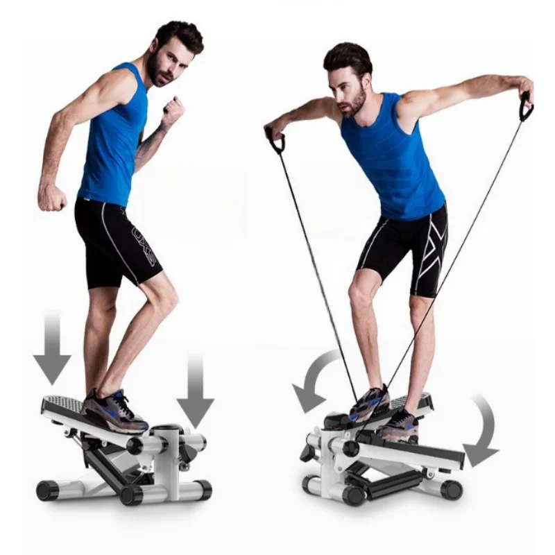 New Indoor Silent Stepper Exercise Weight Loss Small Elliptical Machine Pull Rope Home Stepper Cardio Fitness Equipment