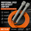 MOGOLD Speed Jump Rope – Lightweight Anti-Slip PVC Rope + Impact-Resistant PP Handles, Quick Length Adjustment for Boxing, HIIT