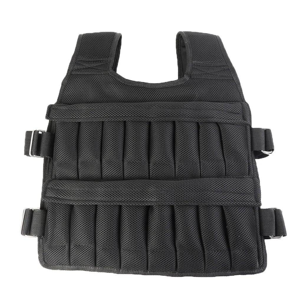 3-35kg Durable Loading Weighted Vest Adjustable Weight Training Exercise Waistcoat Jacket Sand Clothing Boxing Fitness Equipment