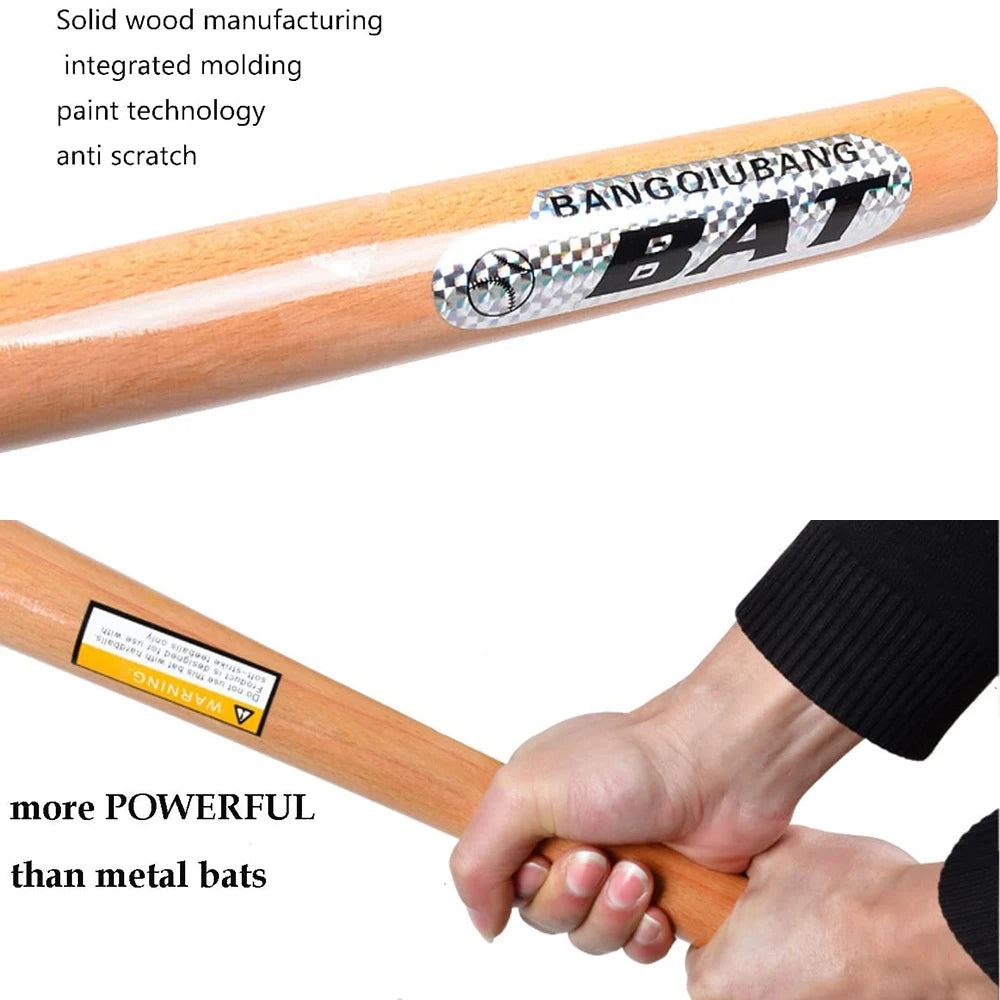54cm 64cm 74cm 84cm Solid Wood Baseball Bat Tball Bat Professional Hardwood Baseball Stick Sports Fitness Equipment