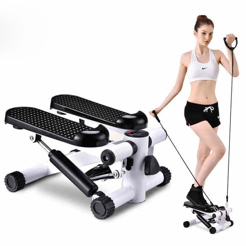 New Indoor Silent Stepper Exercise Weight Loss Small Elliptical Machine Pull Rope Home Stepper Cardio Fitness Equipment