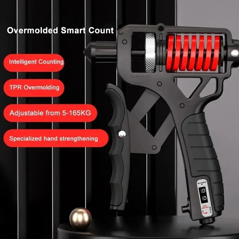 5-165Kg Grip Strength Trainer, Hand Grip Strengthener, Adjustable Resistance Forearm Strengthener, Perfect for Musician Athletes