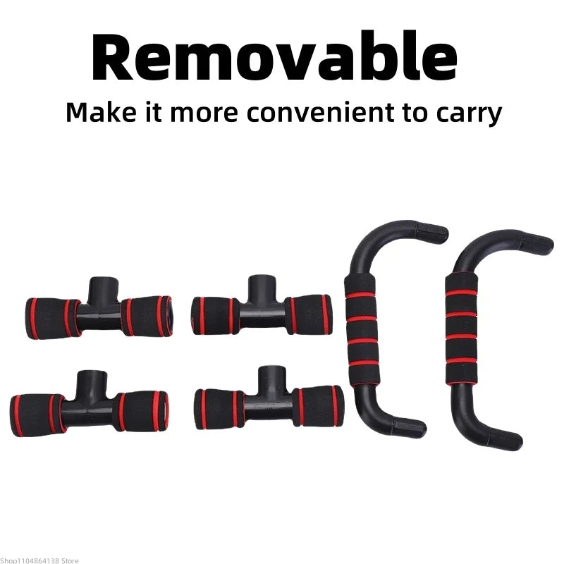 I-Shaped Prone Push Up Support Fitness Equipment for Chest Muscle Training Home Use Foam Pushup Stand for Strength Workout