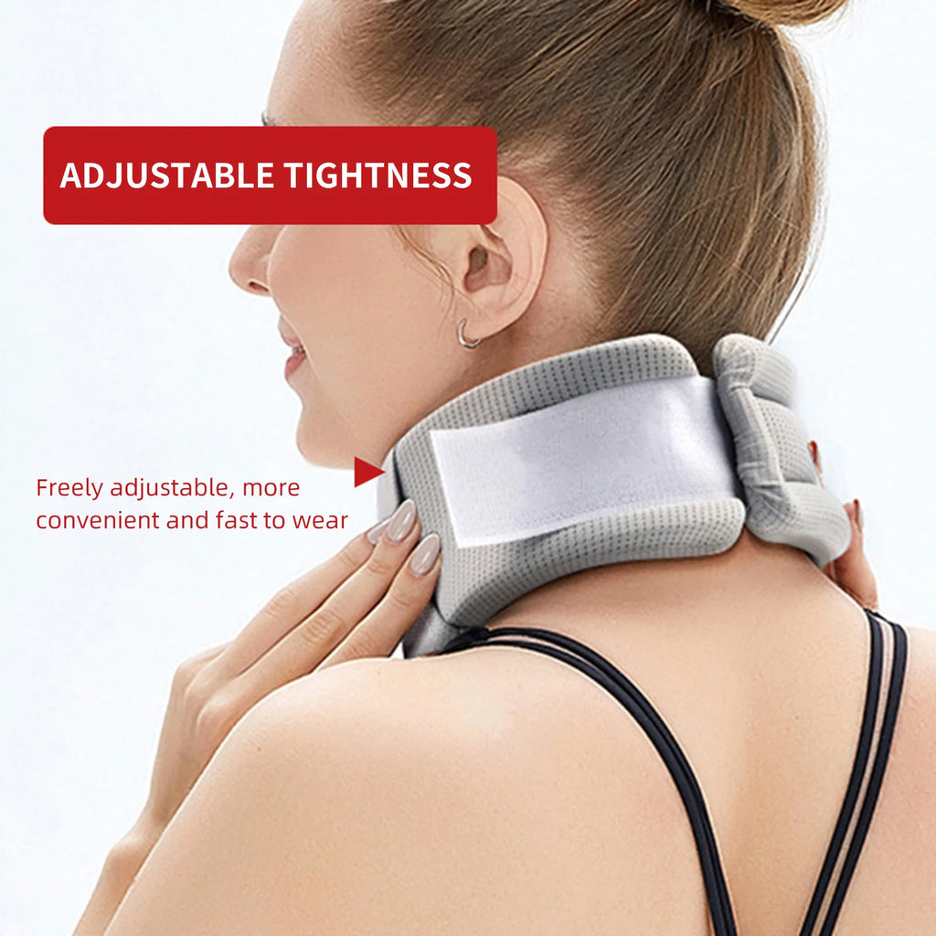 Soft Neck Supports Adjustable Foam Neck Braces Relieves Spine Pressure Neck Brace for Travel Home School Office Sleep
