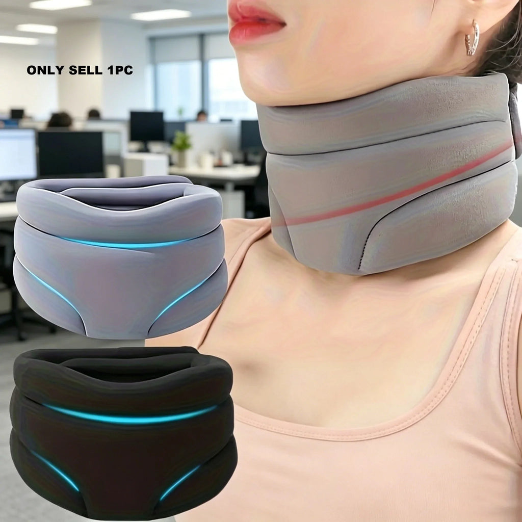 Neck Support Brace for Pain Relief, Breathable Adjustable Cervical Collar for Women Men, Lightweight Neck Stabilizer for Home Of