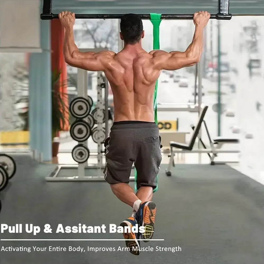 Tough Latex Resistance Band Elastic Exercise Strength Pull-Ups Auxiliary Band Chewing Gum Fitness Equipment Strengthening Train1