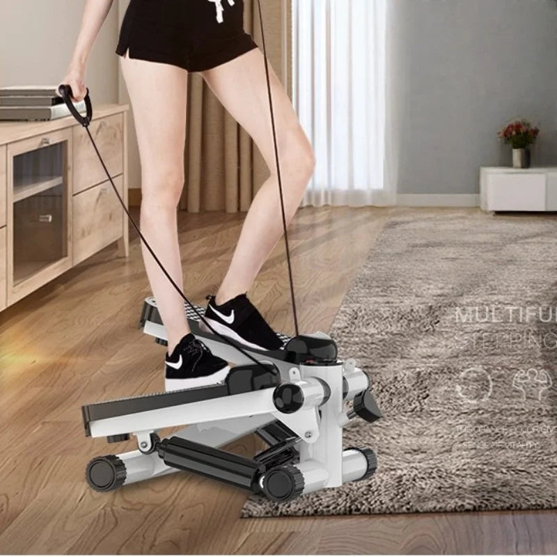 New Indoor Silent Stepper Exercise Weight Loss Small Elliptical Machine Pull Rope Home Stepper Cardio Fitness Equipment
