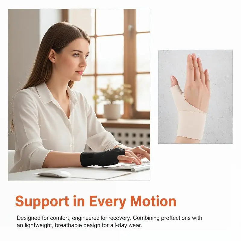 Ergonomic Wrist Brace with Thumb Support Relieves Arthritis and Finger Pain Perfect for Extended Use
