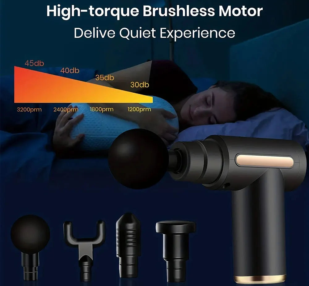 Fascial Gun Muscle Massage Gun Deep Tissue Muscle Handheld Percussion Massager For Body Back And Neck Leg