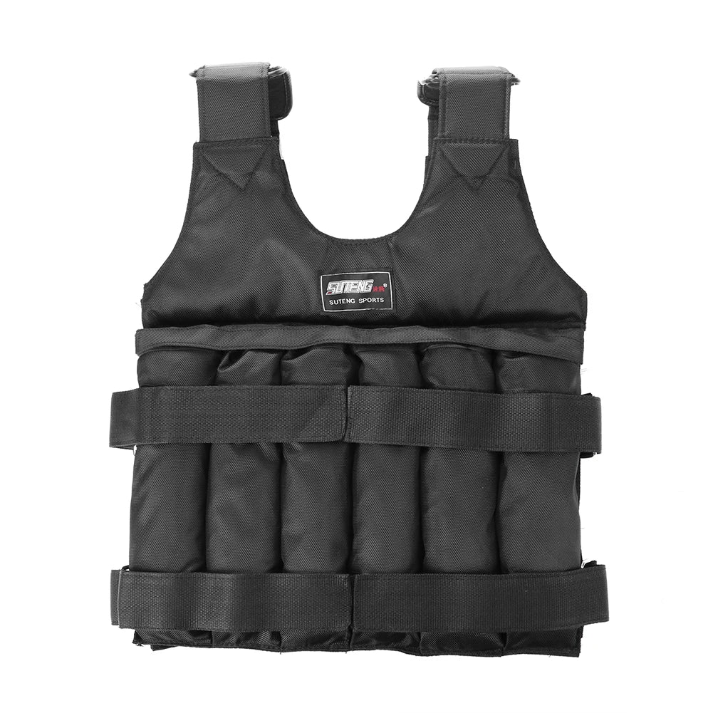 3-35kg Durable Loading Weighted Vest Adjustable Weight Training Exercise Waistcoat Jacket Sand Clothing Boxing Fitness Equipment