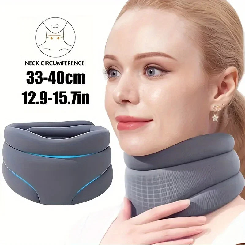 Neck Support Brace for Pain Relief, Breathable Adjustable Cervical Collar for Women Men, Lightweight Neck Stabilizer for Home Of