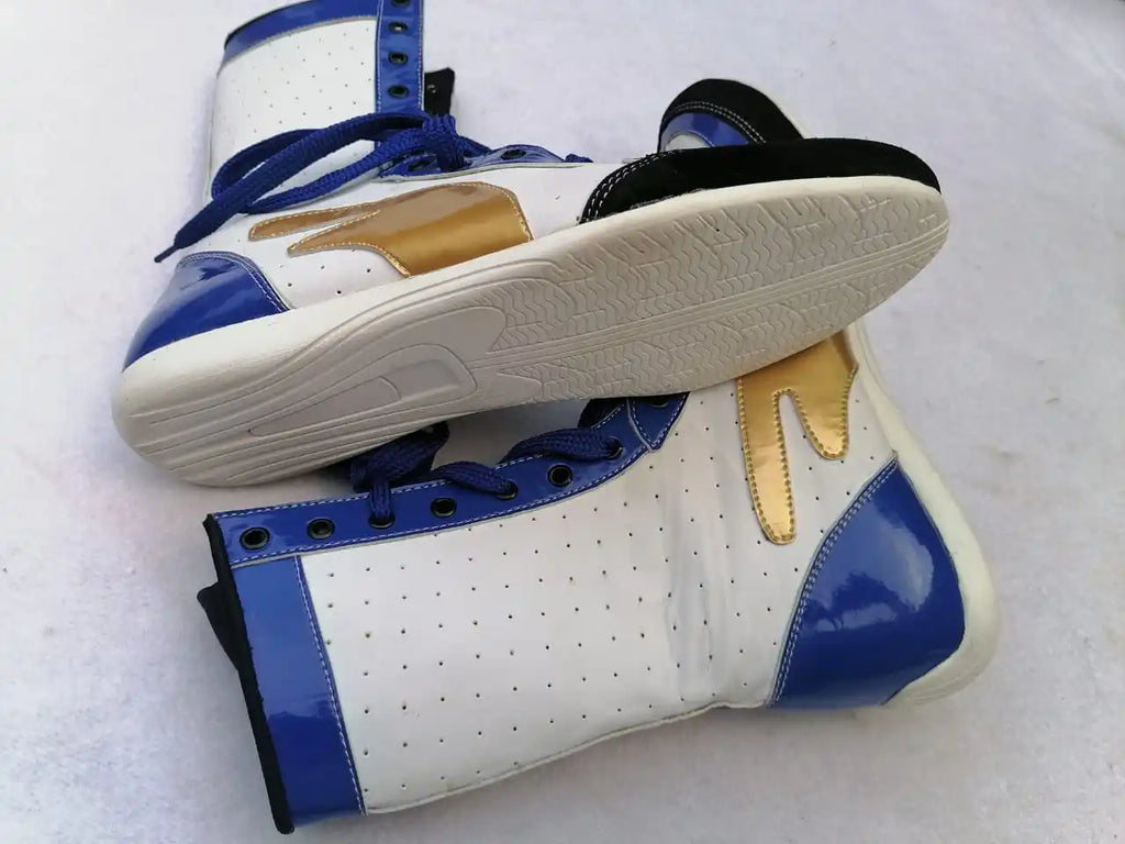Men's Pu Sport Boxing Shoes Customized Autumn/Winter/Spring/Summer Anti-slip Rubber Outsole