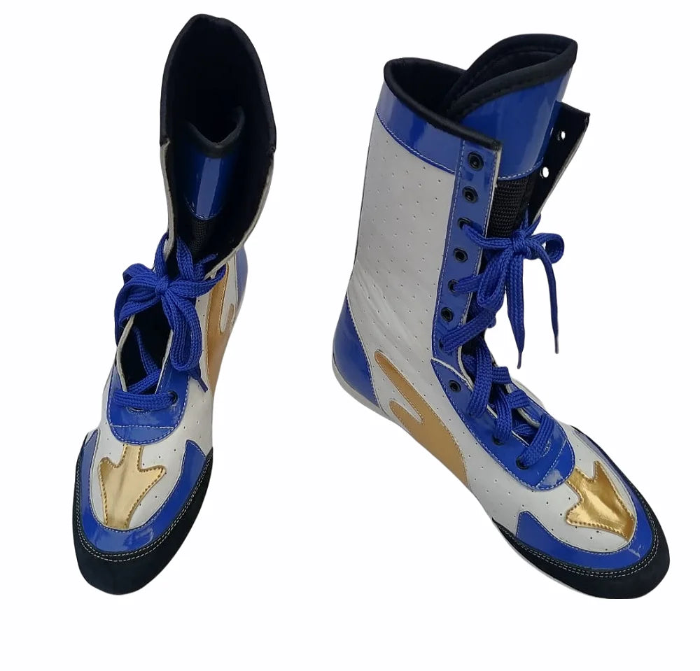 Men's Pu Sport Boxing Shoes Customized Autumn/Winter/Spring/Summer Anti-slip Rubber Outsole